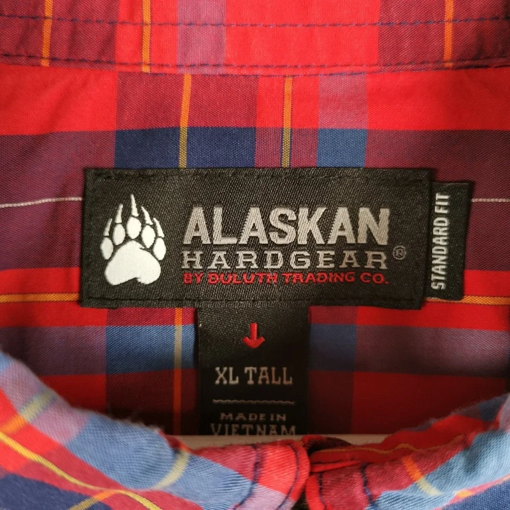 Alaskan Hardgear Plaid Shirt By‎ Duluth Men's XL Tall Button Down Multicolor